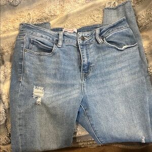 Stylish Light Blue Women's Skinny Jeans